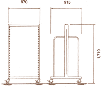 picture of a mobile kitting frame - double sided